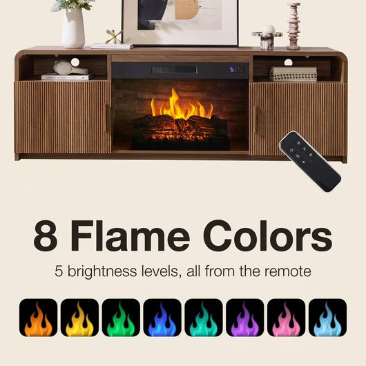 Saltbox Fireplace TV Stand · 70"