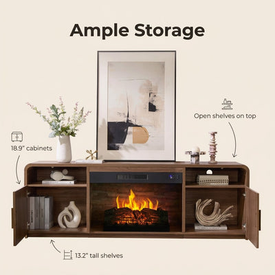 Saltbox Fireplace TV Stand · 70"