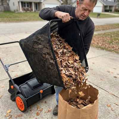 Saltbox Push Lawn Sweeper · 21"