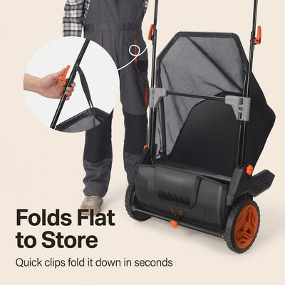 Saltbox Push Lawn Sweeper · 21"